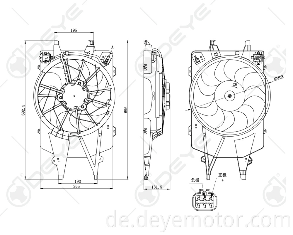 1355712 Kühlerlüftermotor 12V Auto für FORD FOCUS